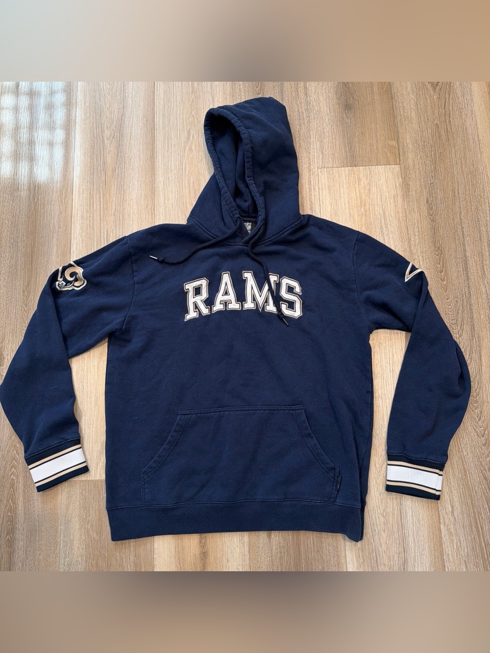 NFL Team Apparel Los Angeles Rams Pullover Hoodie Blue Men’s Large